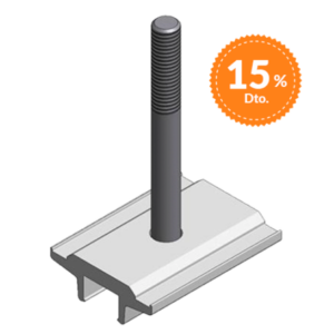 Comprar VAN DER VALK Placa trasera perno inox M8x75mm elev