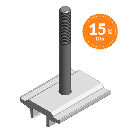 Comprar VAN DER VALK Placa trasera perno inox M8x75mm elev