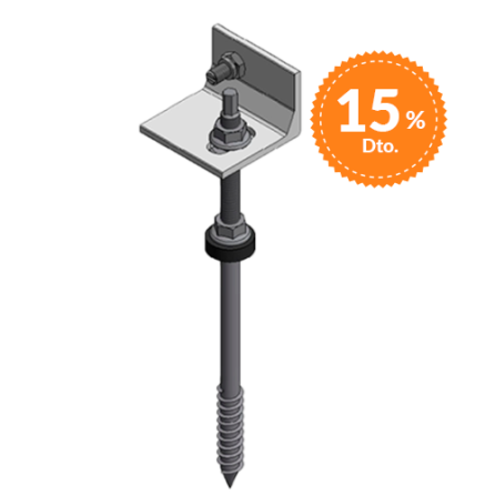 Comprar VAN DER VALK Varilla roscada Madera/hormigon M10x250mm + L-adapter