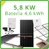 Kit solar 5,8 kW con batería solar 4,6 kWh