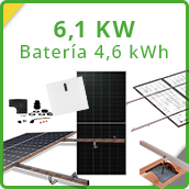 Kit solar 6,1 kW con batería 4,6 kWh