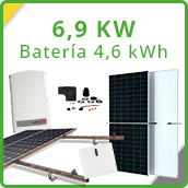 Kit solar 6,9 kW con batería 4,6 kWh