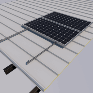 Estructura SUNFER 04V1-ZN-C Soporte coplanar anclaje a chapa
